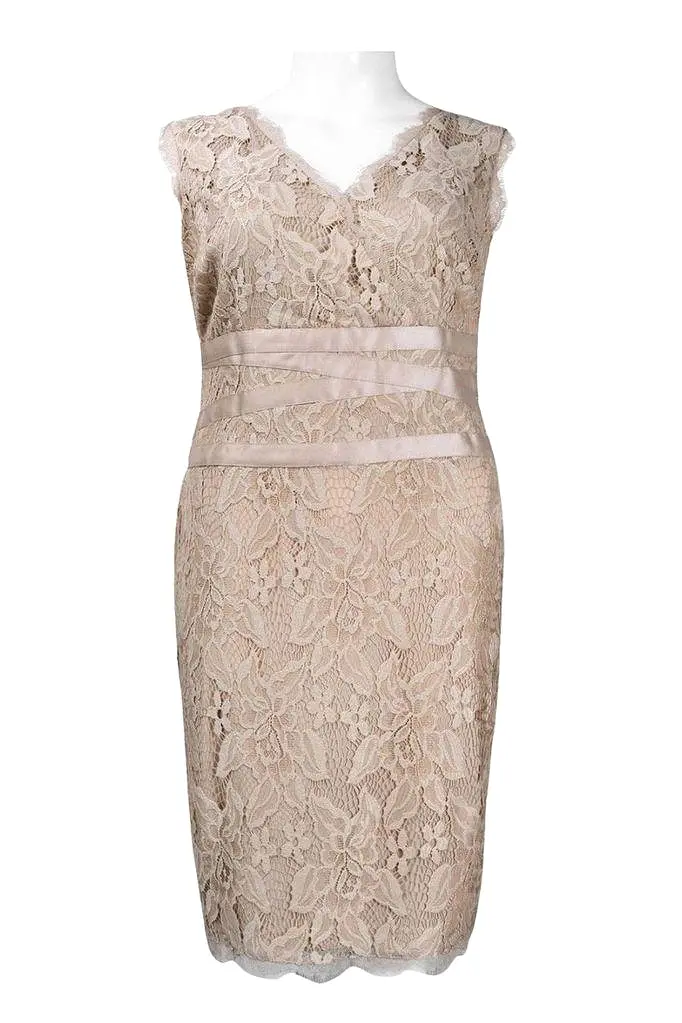 Adrianna Papell - Ribbon Lace Dress 41905221