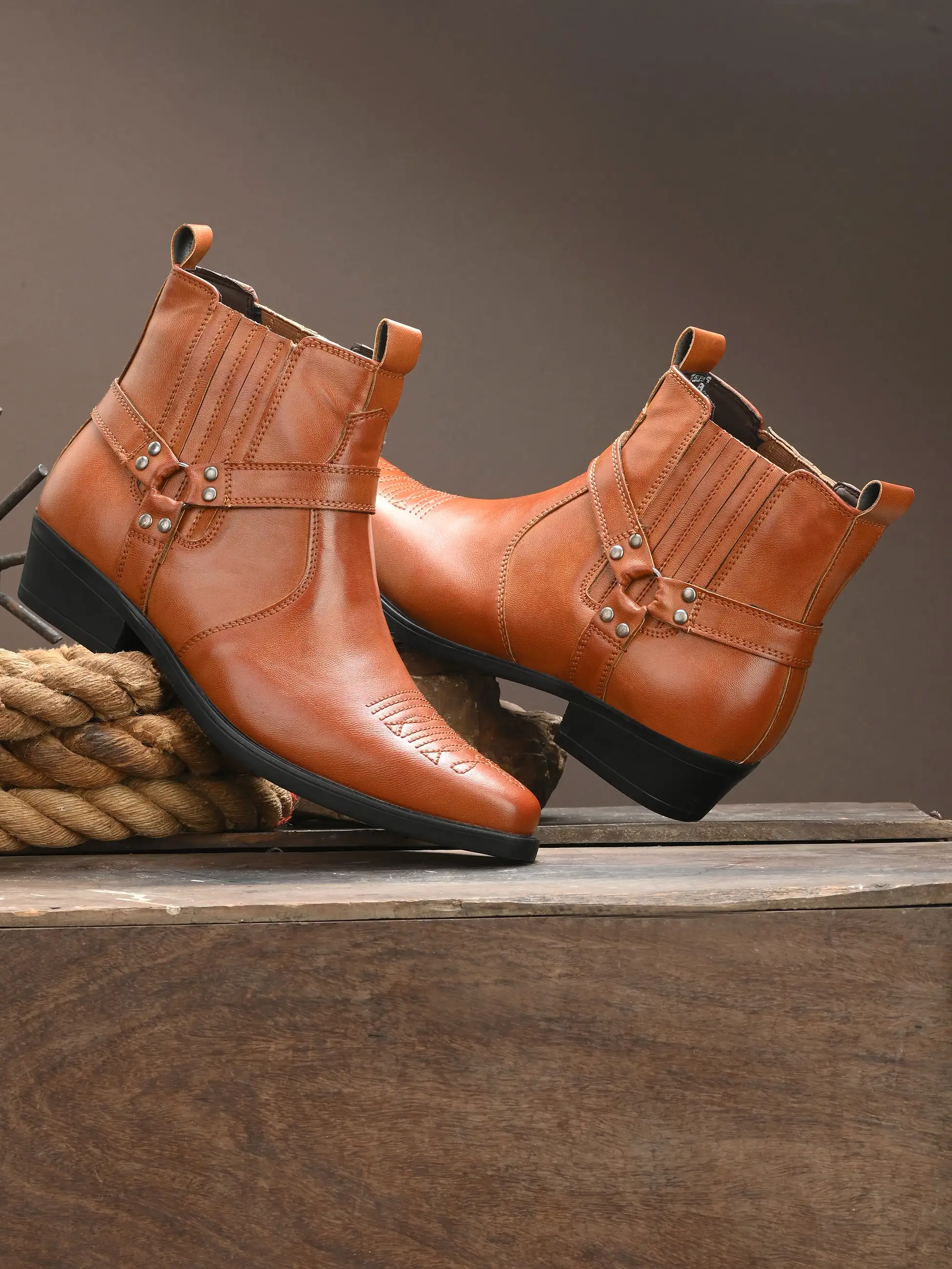 Andi Tan Western Boots