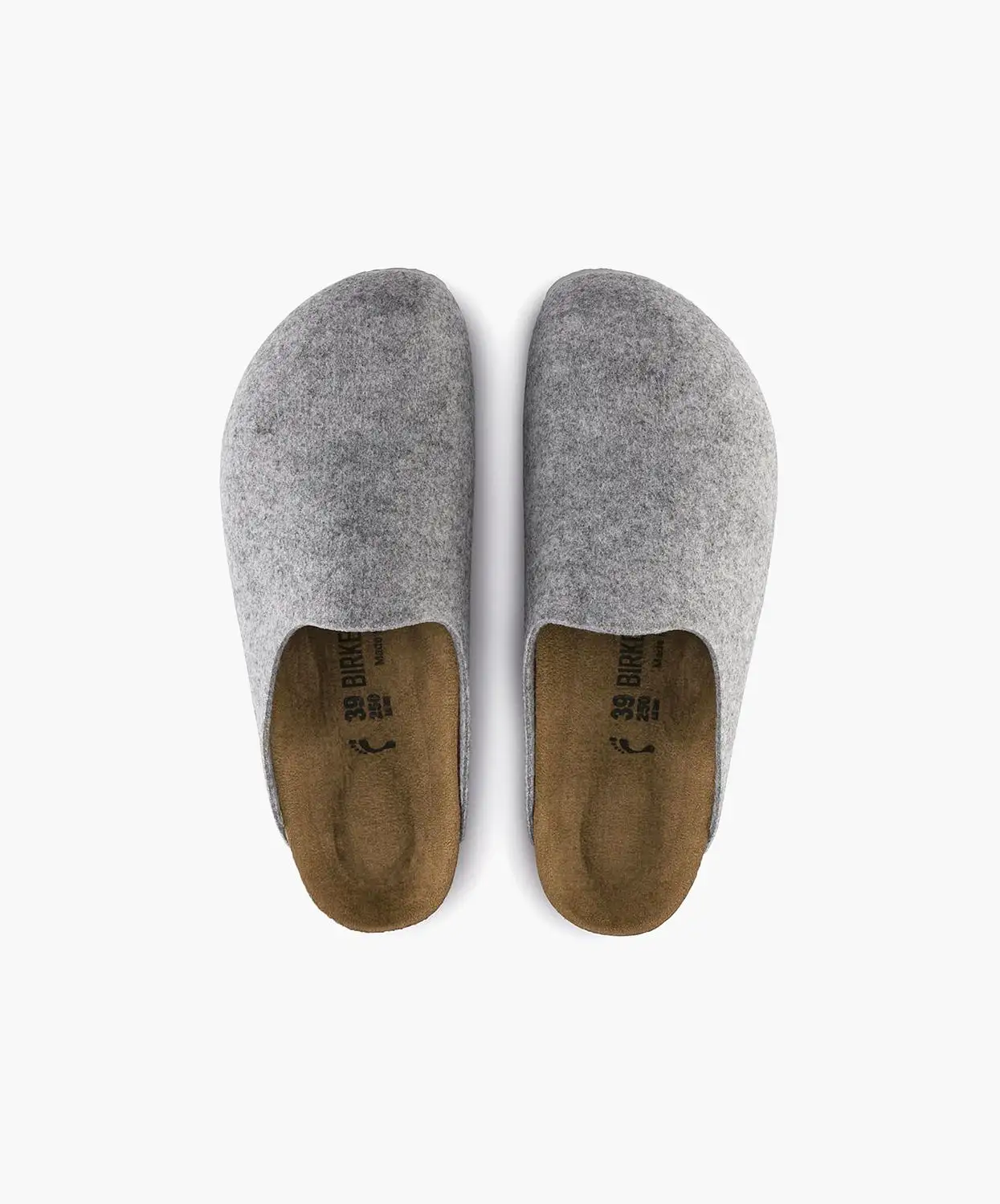 Birkenstock Amsterdam Felt Light Grey Clogs