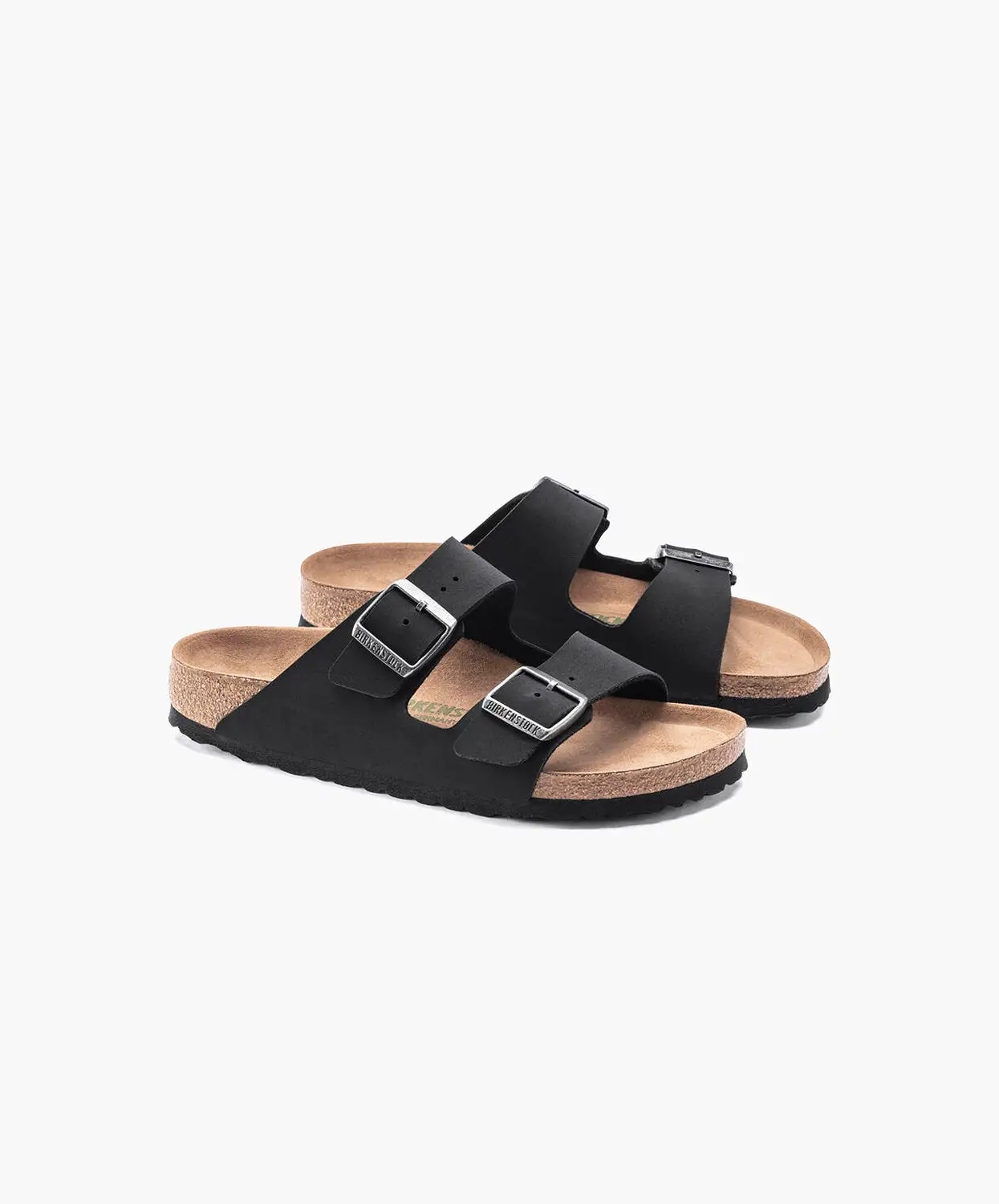 Birkenstock Arizona BirkiBuc/MicroFibre Black Vegan Sandals