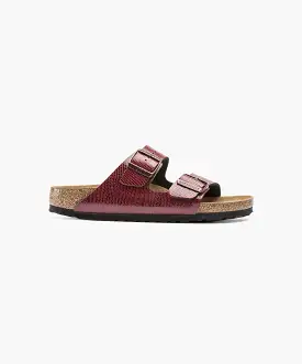 Birkenstock Arizona Birko-Flor Magical Metallic Maroon Sandals