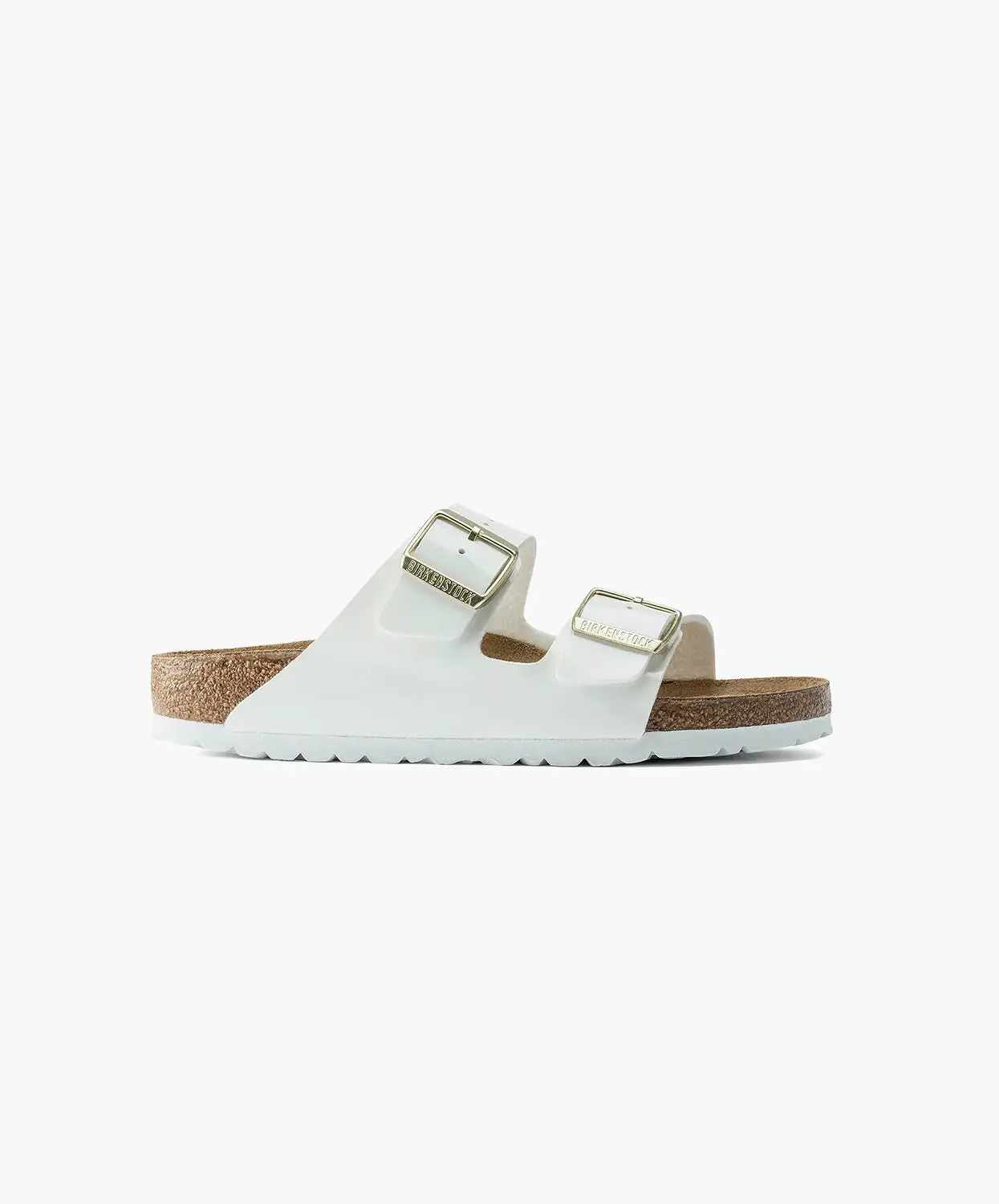 Birkenstock Arizona Birko-Flor White Patent Sandals