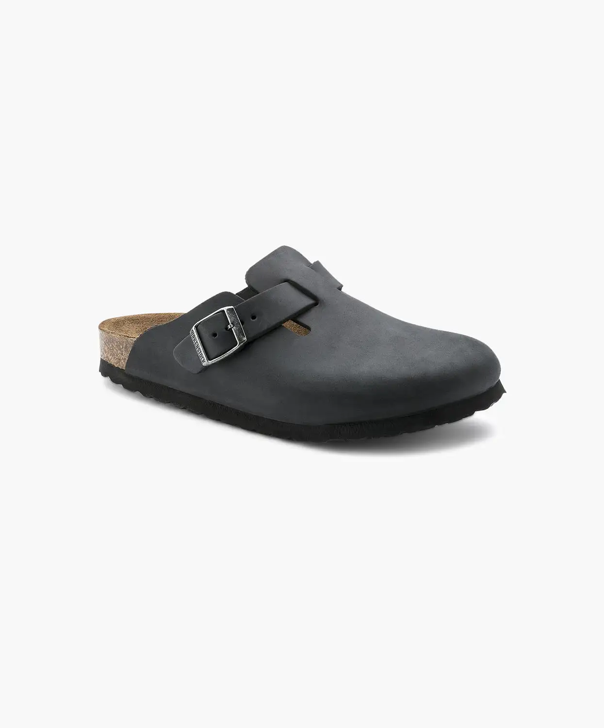 Birkenstock Boston Oiled Leather Black Clogs