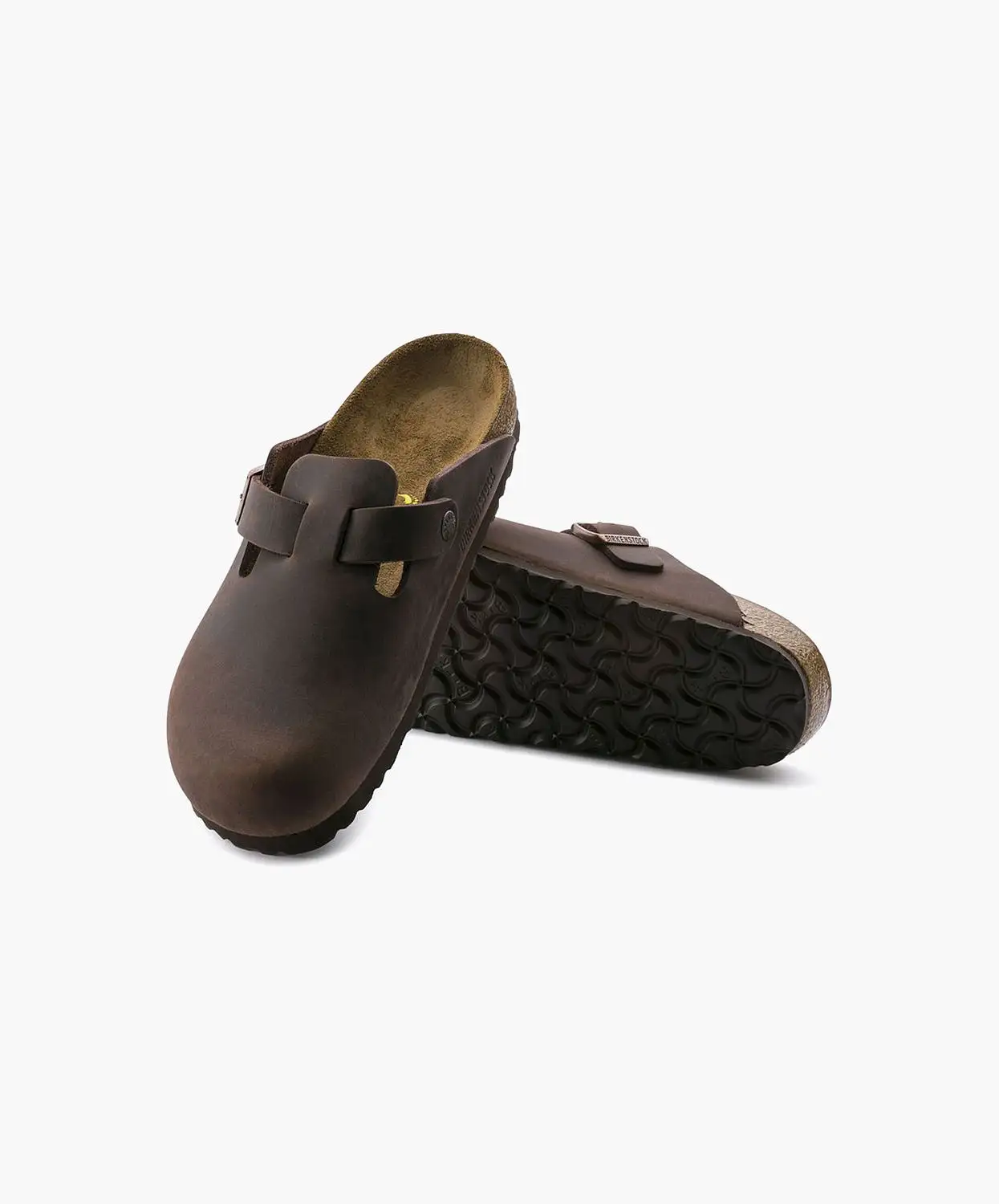 Birkenstock Boston Oiled Leather Habana Clogs