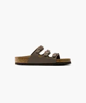 Birkenstock Florida BirkiBuc Mocca Soft Footbed Sandals