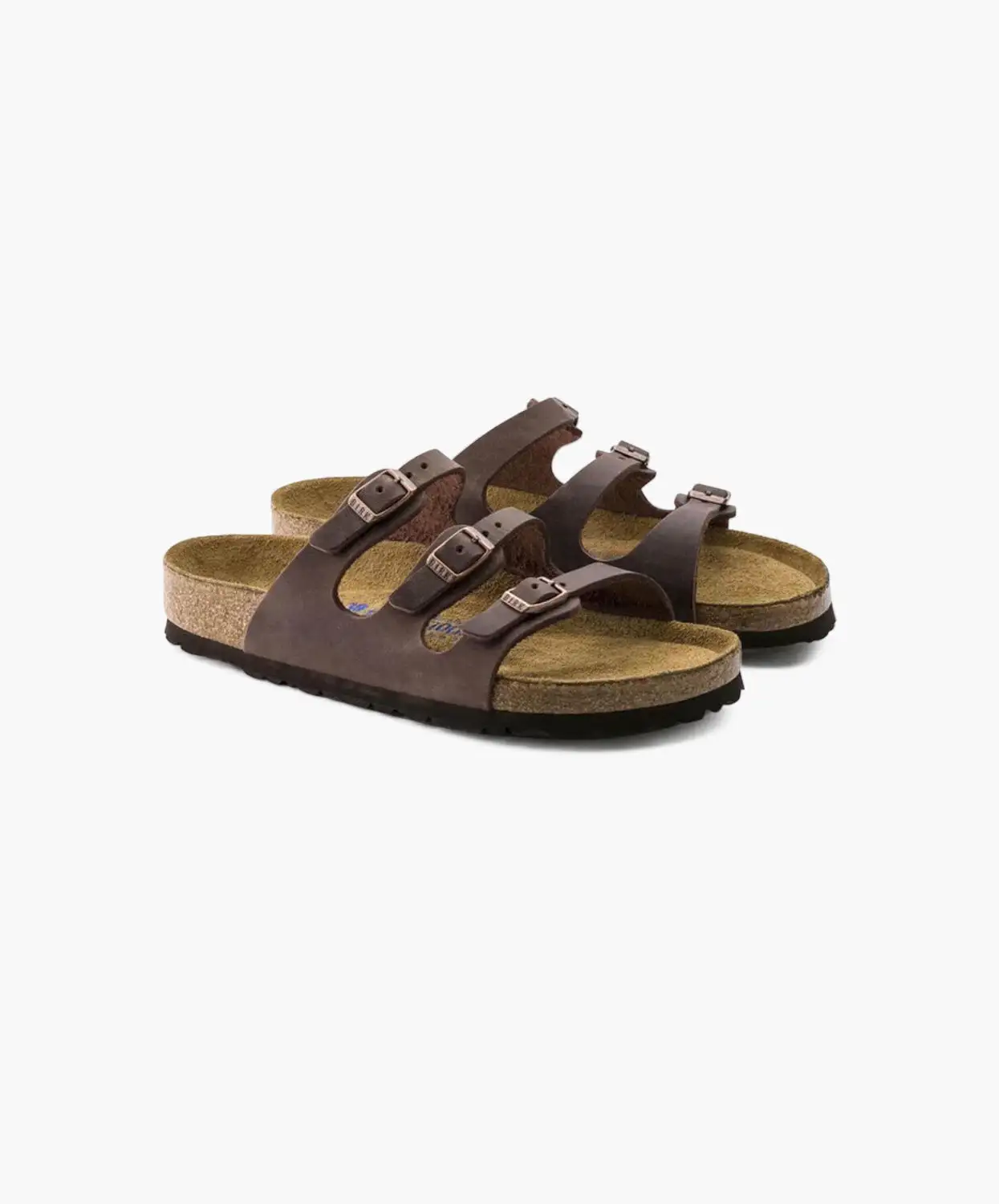 Birkenstock Florida Oiled Leather Habana Soft Footbed Sandals