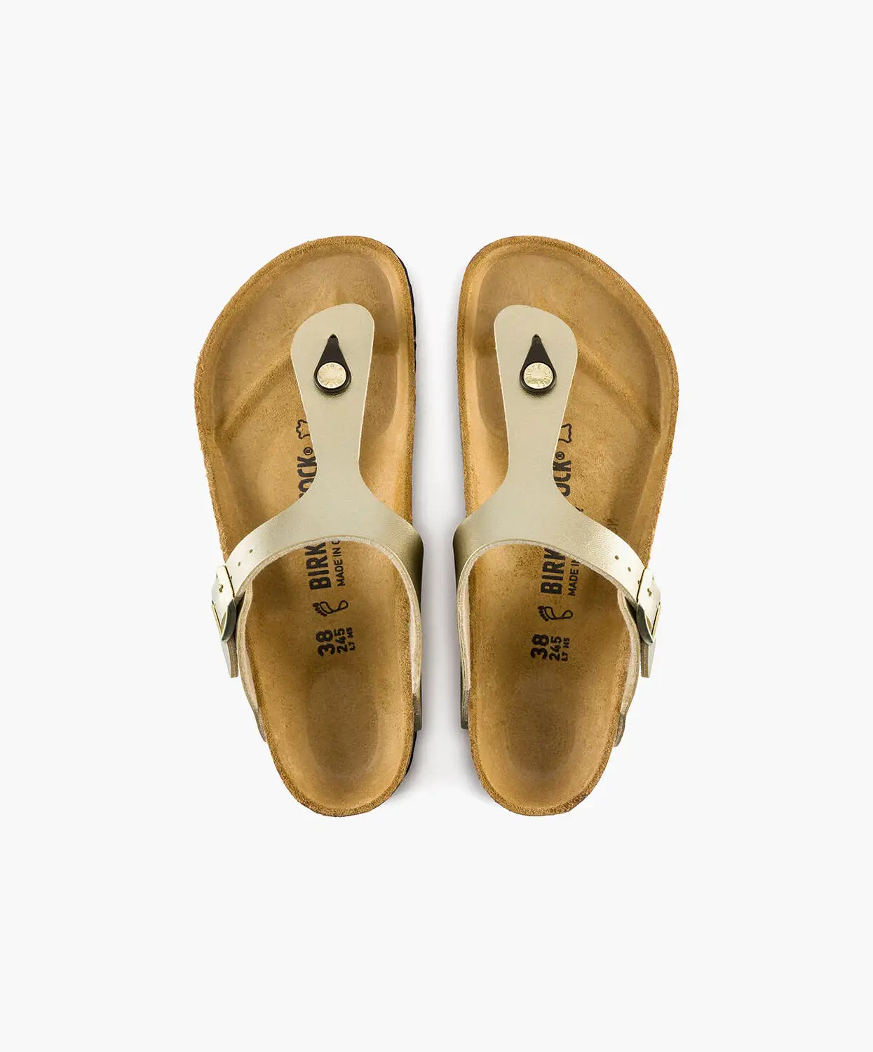 Birkenstock Gizeh Birko-Flor Gold Sandals