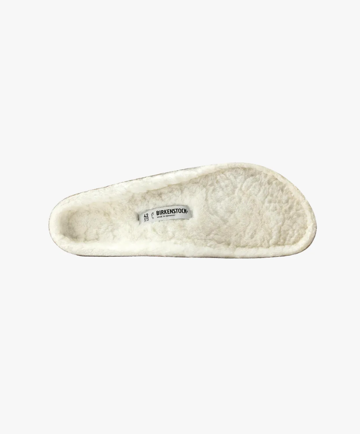 Birkenstock Home Shoes Shearling White Footbed