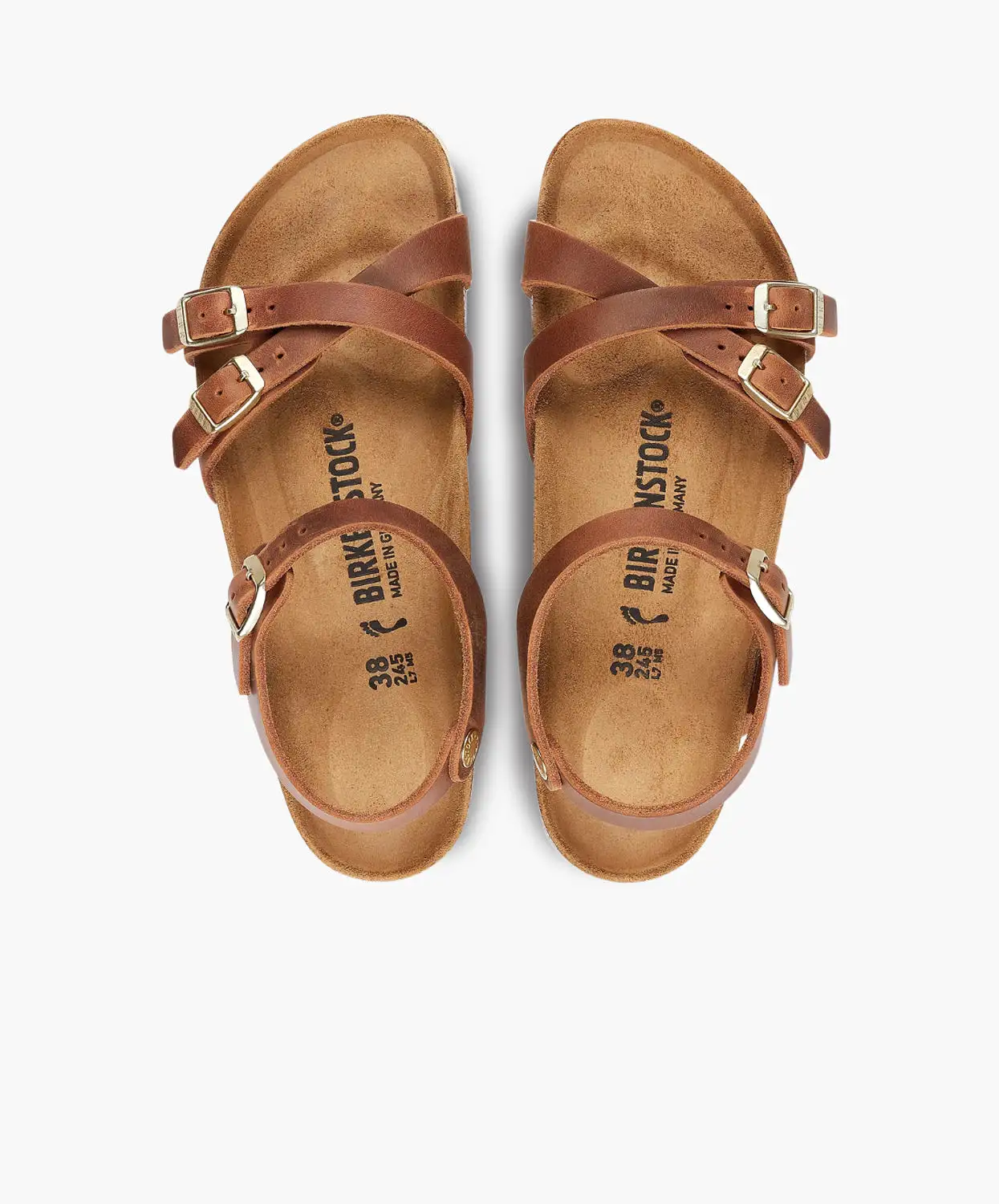 Birkenstock Kumba Oiled Leather Cognac Sandals