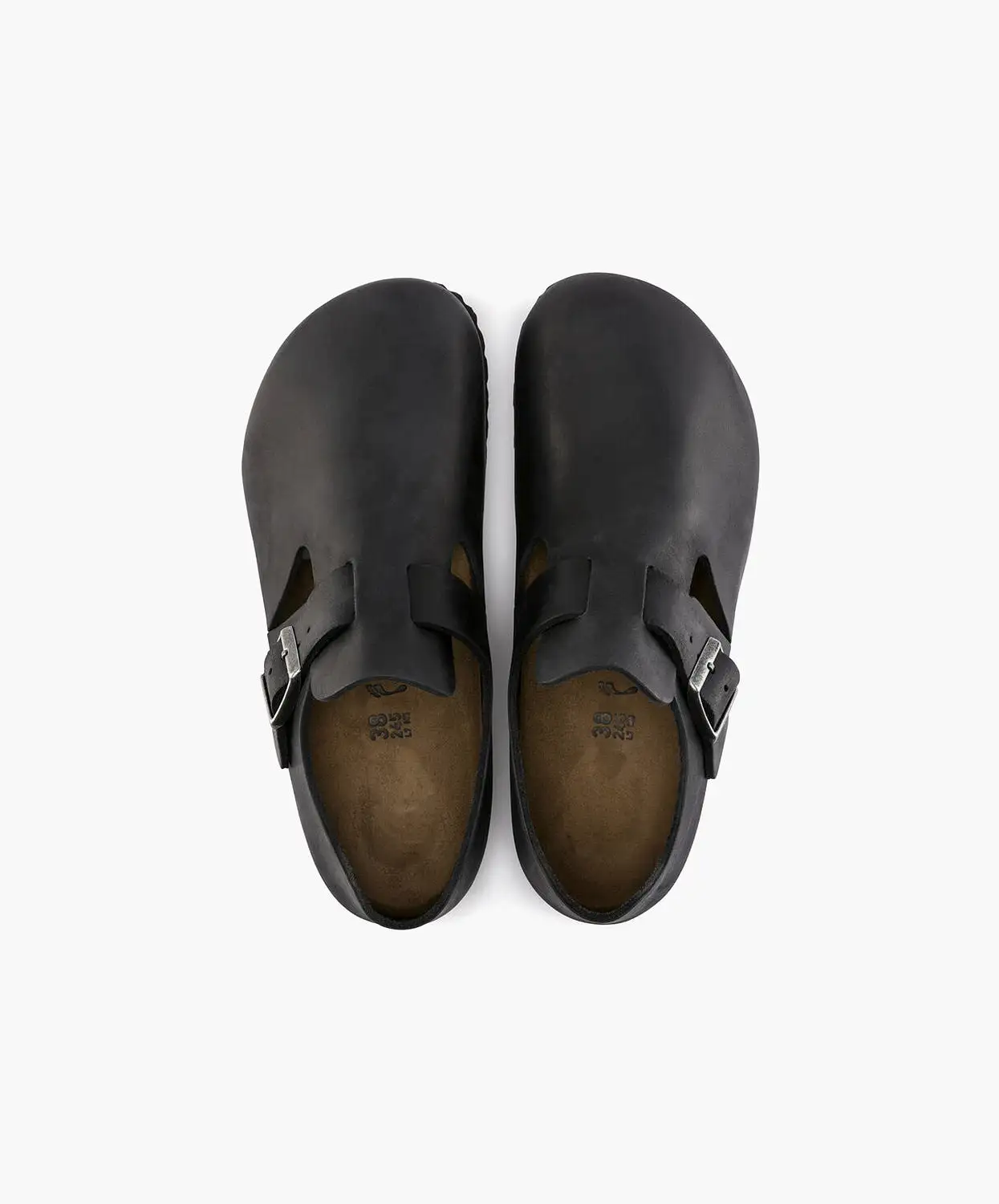 Birkenstock London Oiled Leather Black Shoes