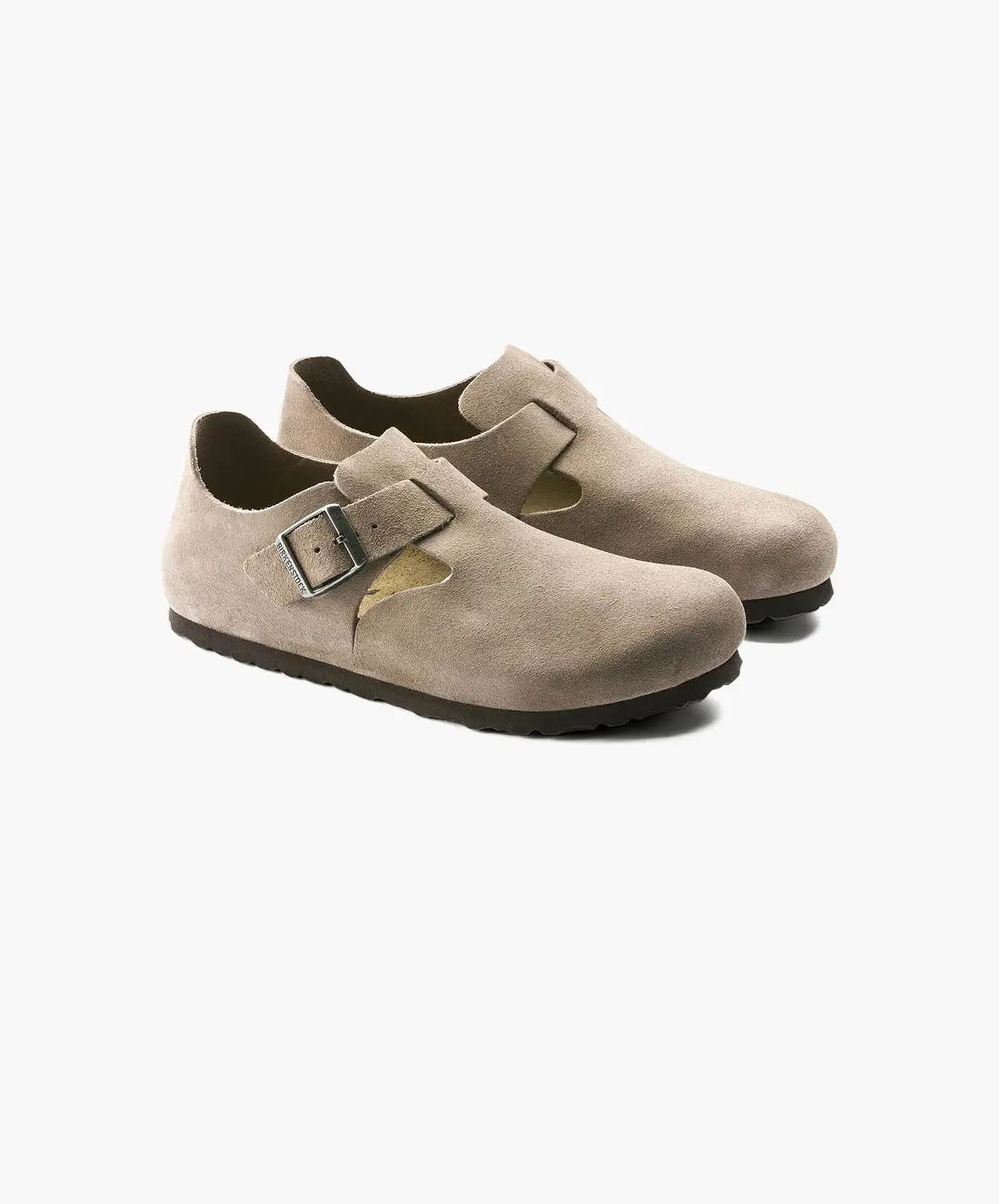 Birkenstock London Suede Leather Taupe Shoes