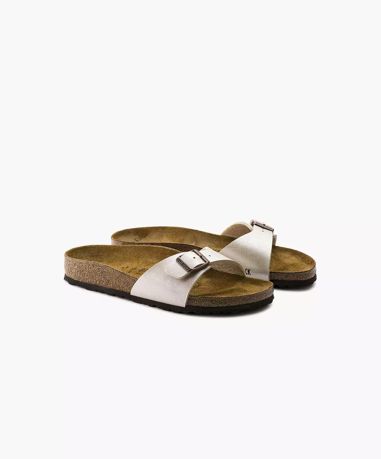 Birkenstock Madrid Birko-Flor Graceful Pearl White Sandals