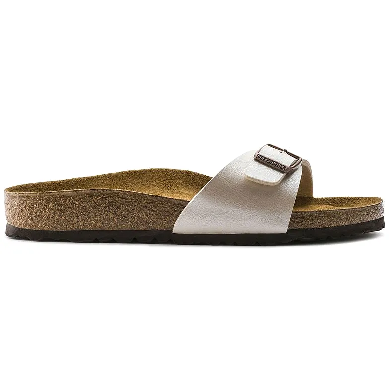 Birkenstock Madrid Birko-Flor Graceful Pearl White Sandals