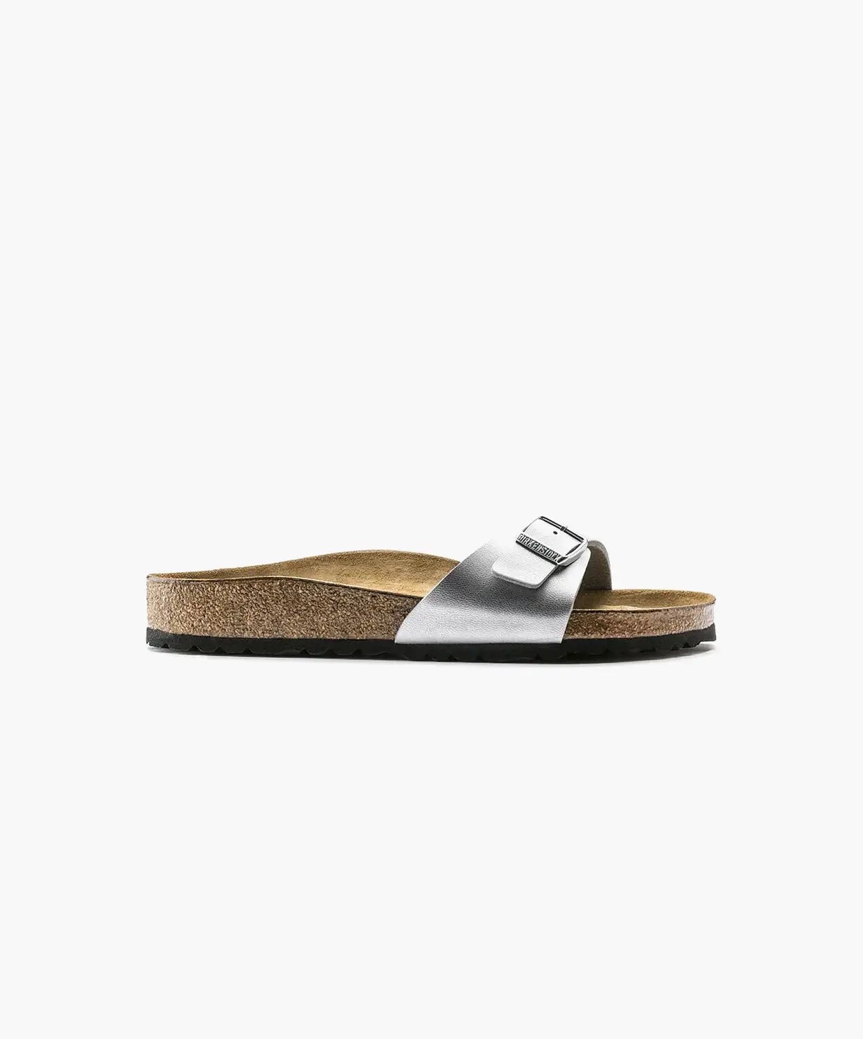 Birkenstock Madrid Birko-Flor Silver Sandals