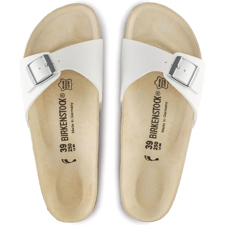 Birkenstock Madrid Birko-Flor White Sandals