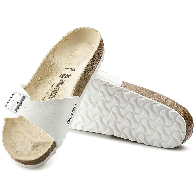 Birkenstock Madrid Birko-Flor White Sandals