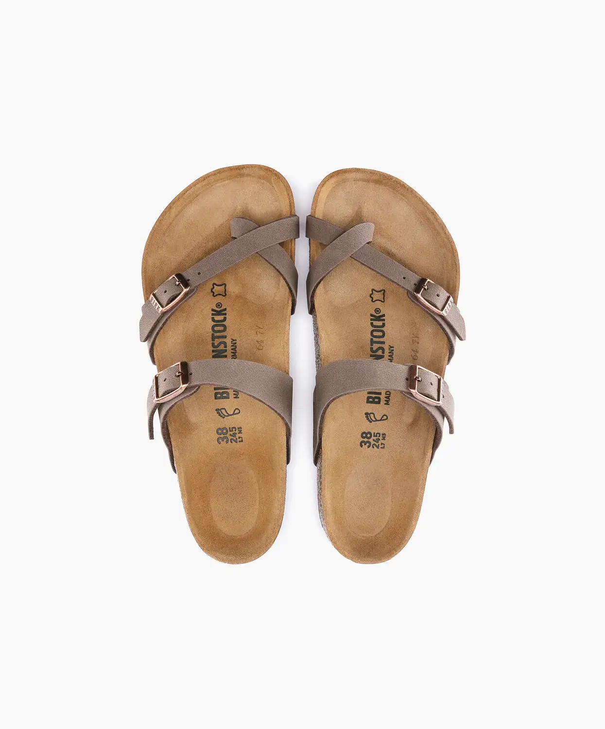 Birkenstock Mayari BirkiBuc Mocca Sandals