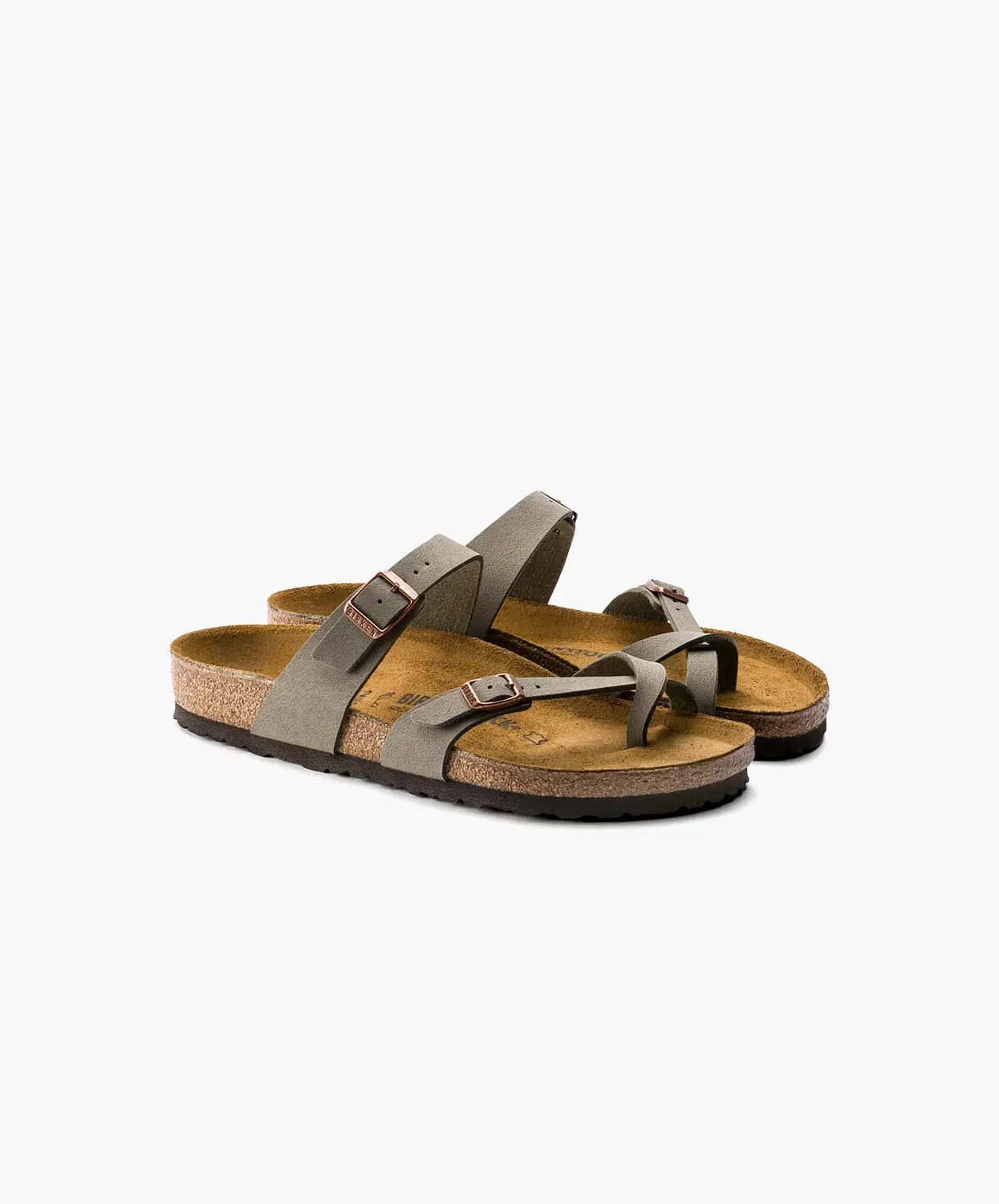 Birkenstock Mayari Birkibuc Stone Sandals