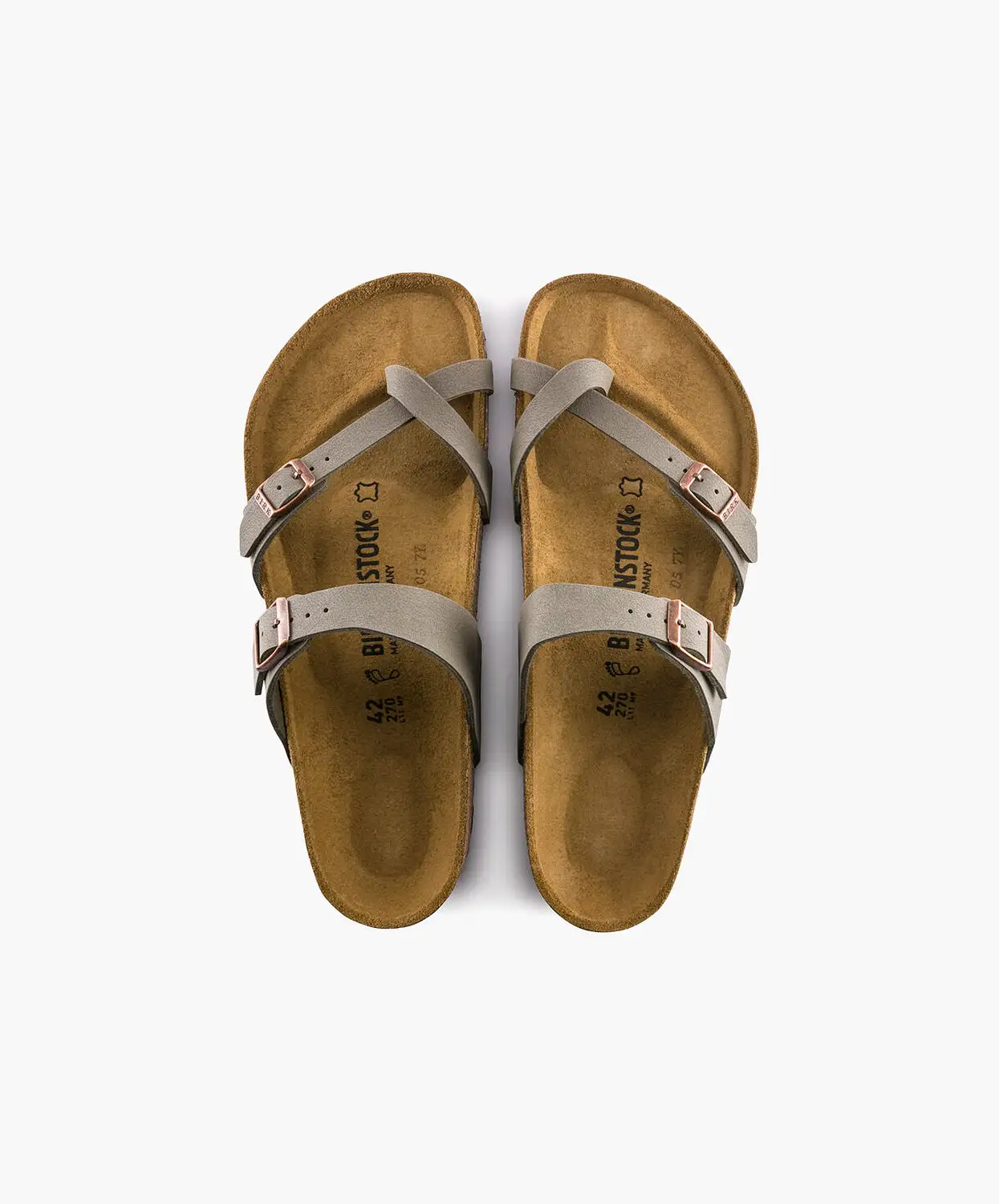 Birkenstock Mayari Birkibuc Stone Sandals