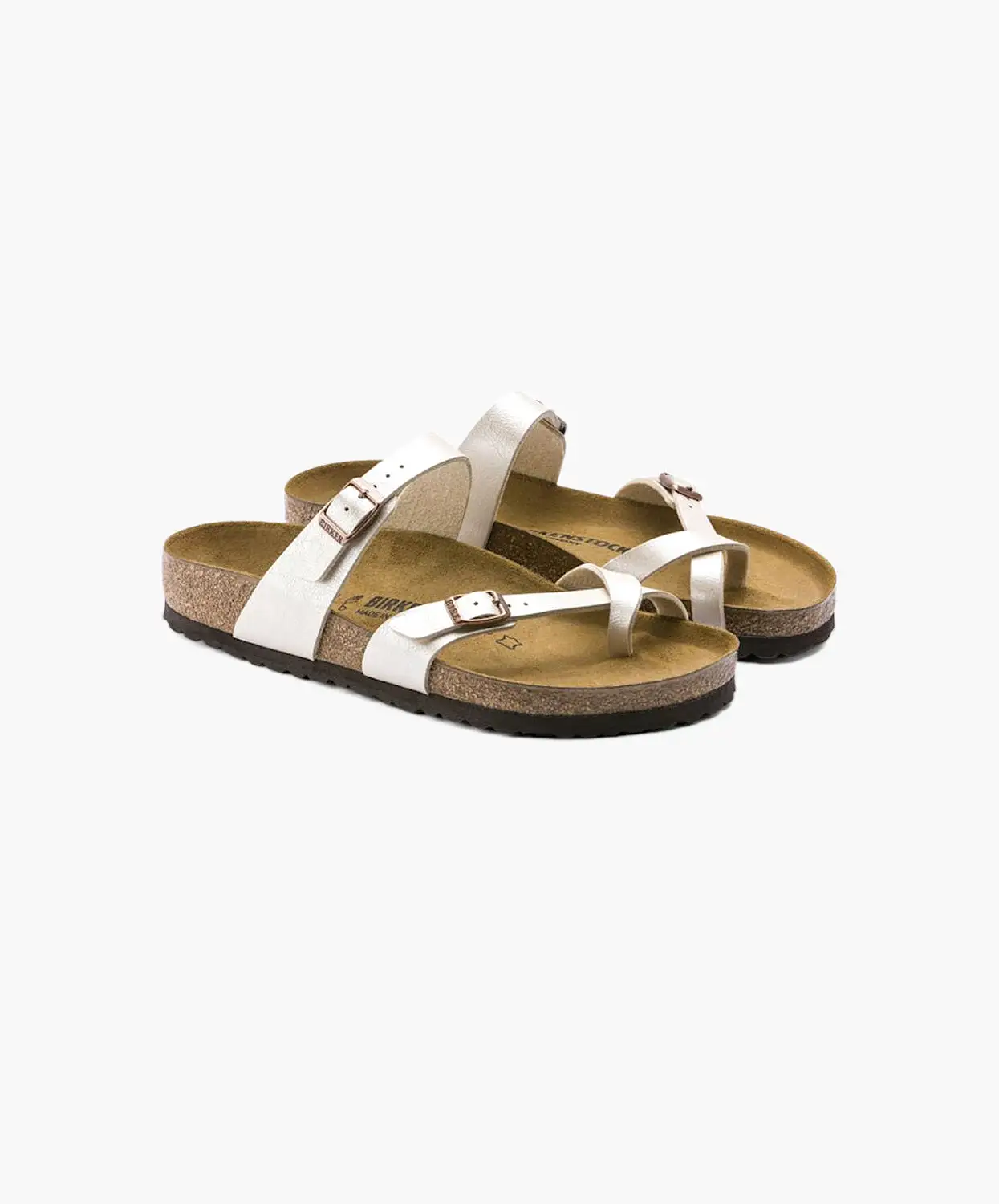 Birkenstock Mayari Birko-Flor Graceful Pearl White Sandals