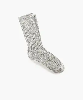 Birkenstock Socks Cotton Slub Grey/White Socks