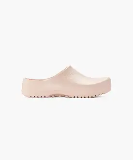 Birkenstock Super Birki PU/Shearling Light Rose Clogs