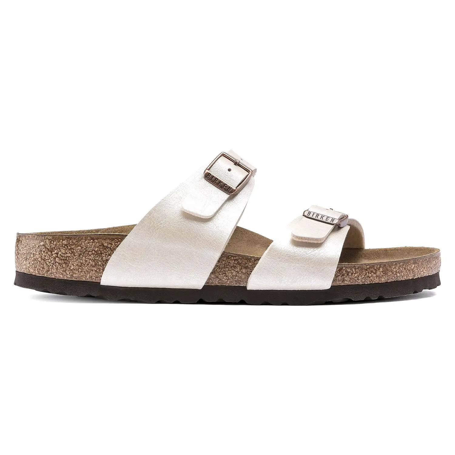 Birkenstock Sydney Birko-Flor Graceful Pearl White Sandals