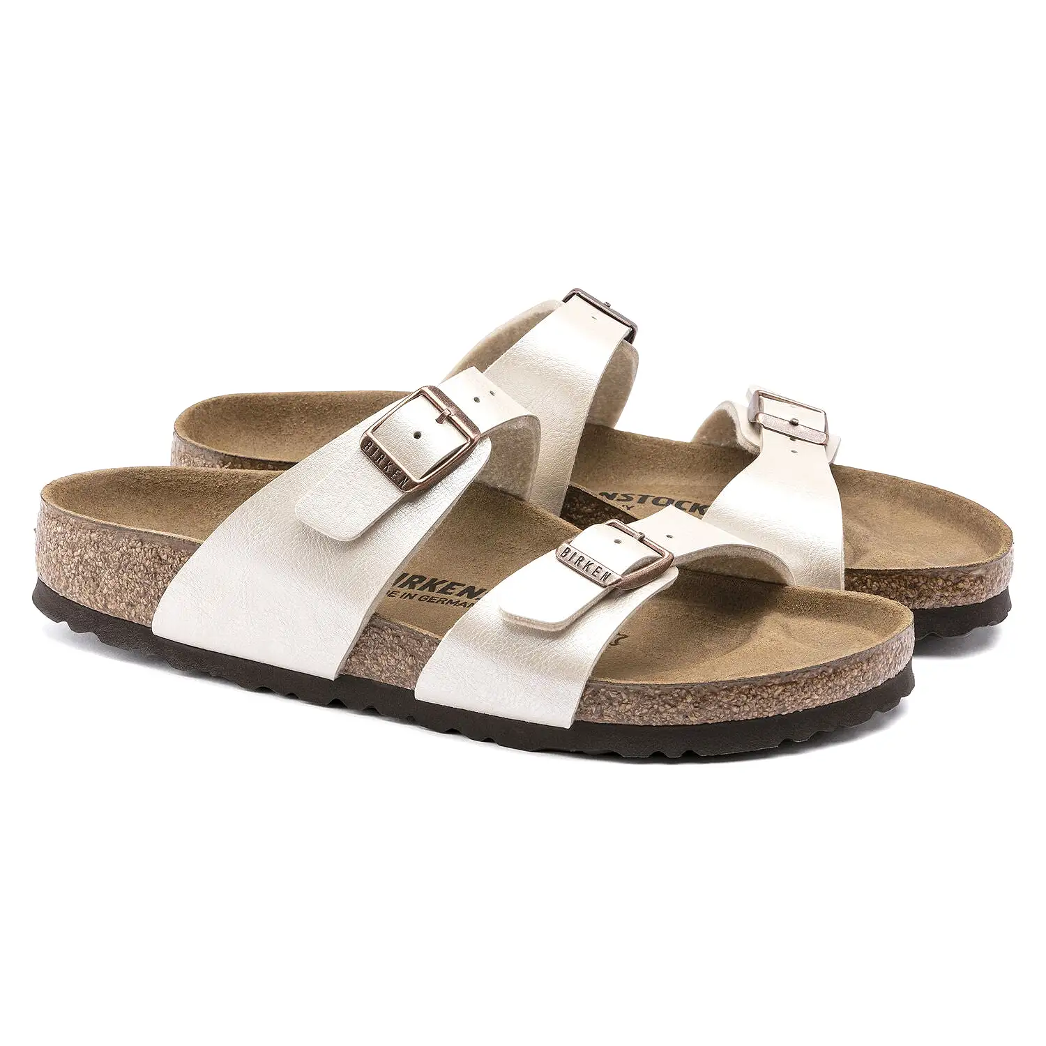 Birkenstock Sydney Birko-Flor Graceful Pearl White Sandals