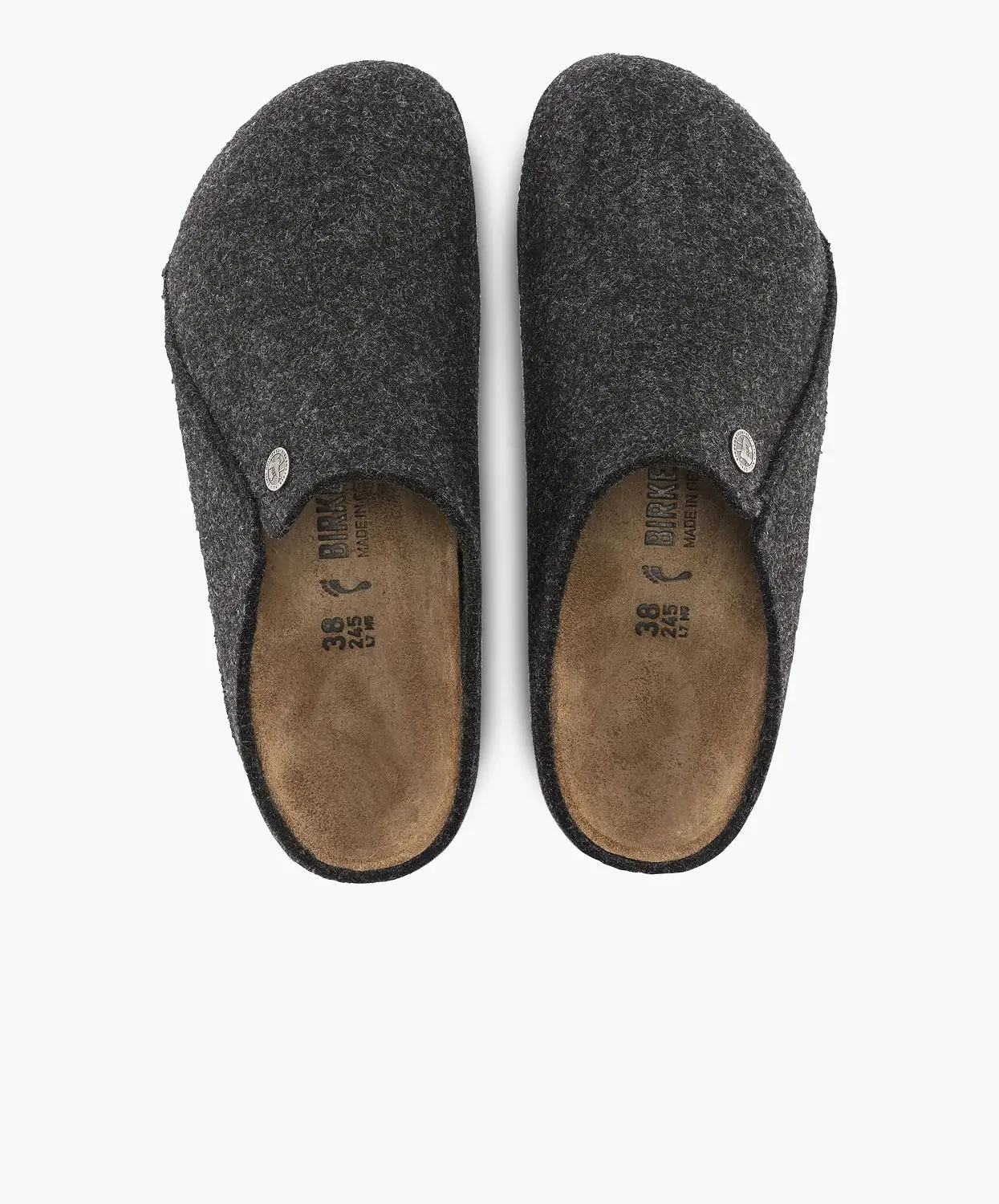 Birkenstock Zermatt Wool Felt Anthracite Clogs