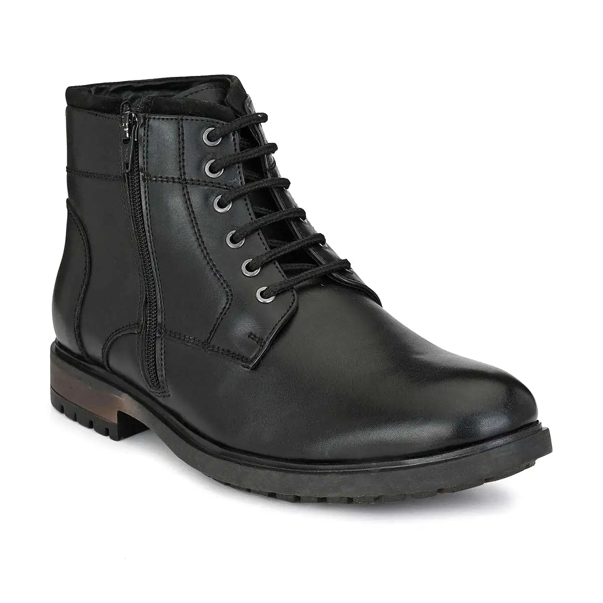 Black Duo Style Lace Up boots