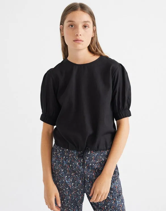 Black Iris Blouse | Thinking Mu | Sustainable Women's Clothing