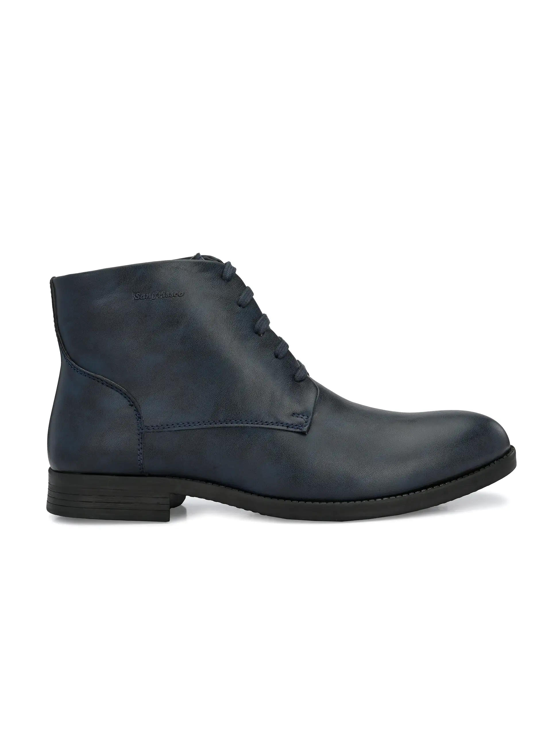 Conor Blue Lace-Up Boots