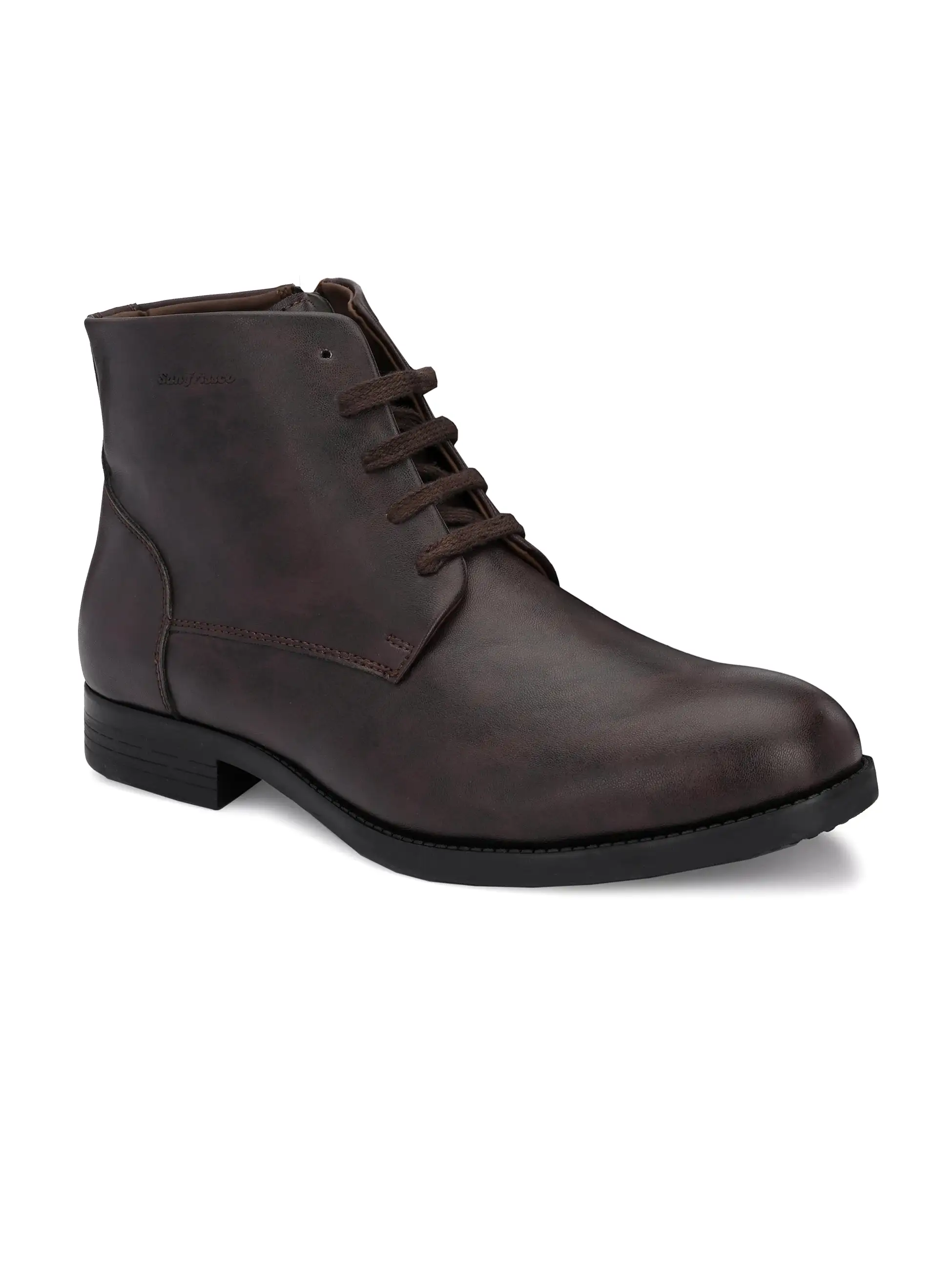 Conor Cherry Lace-Up Boots