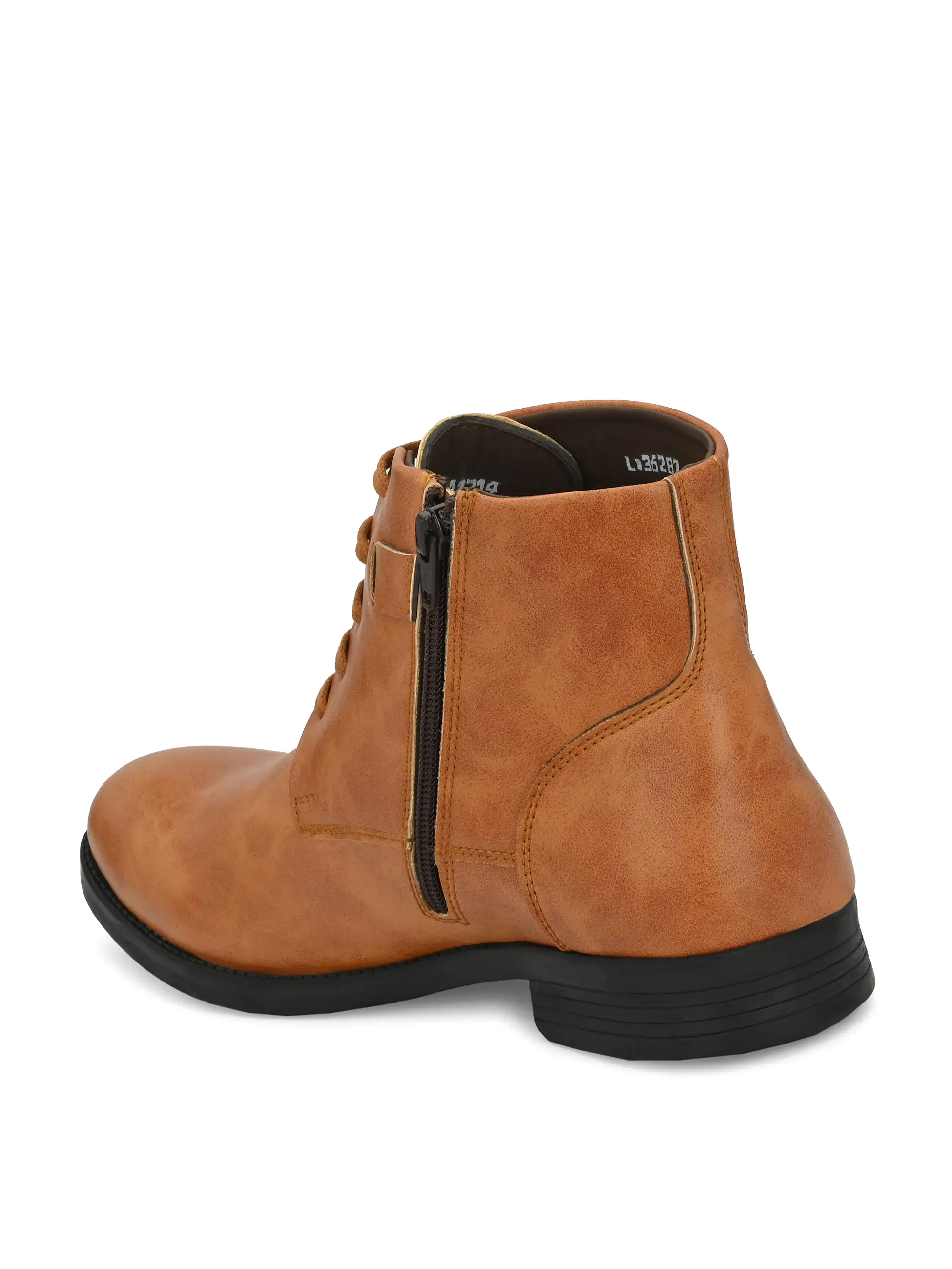 Conor Tan Lace-Up Boots