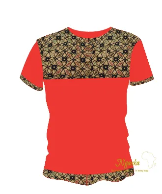 Desta: Modern African Print, African Clothing, Ankara T-shirt