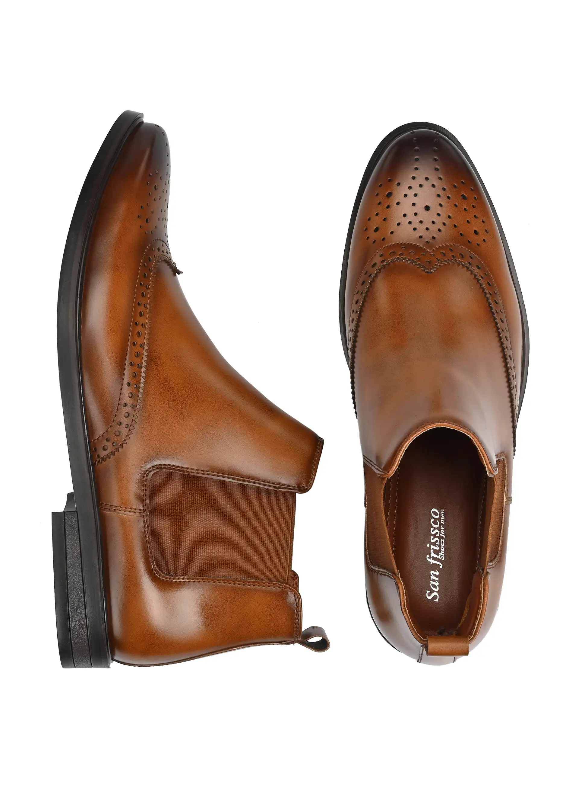 Hague Tan Chelsea Boots