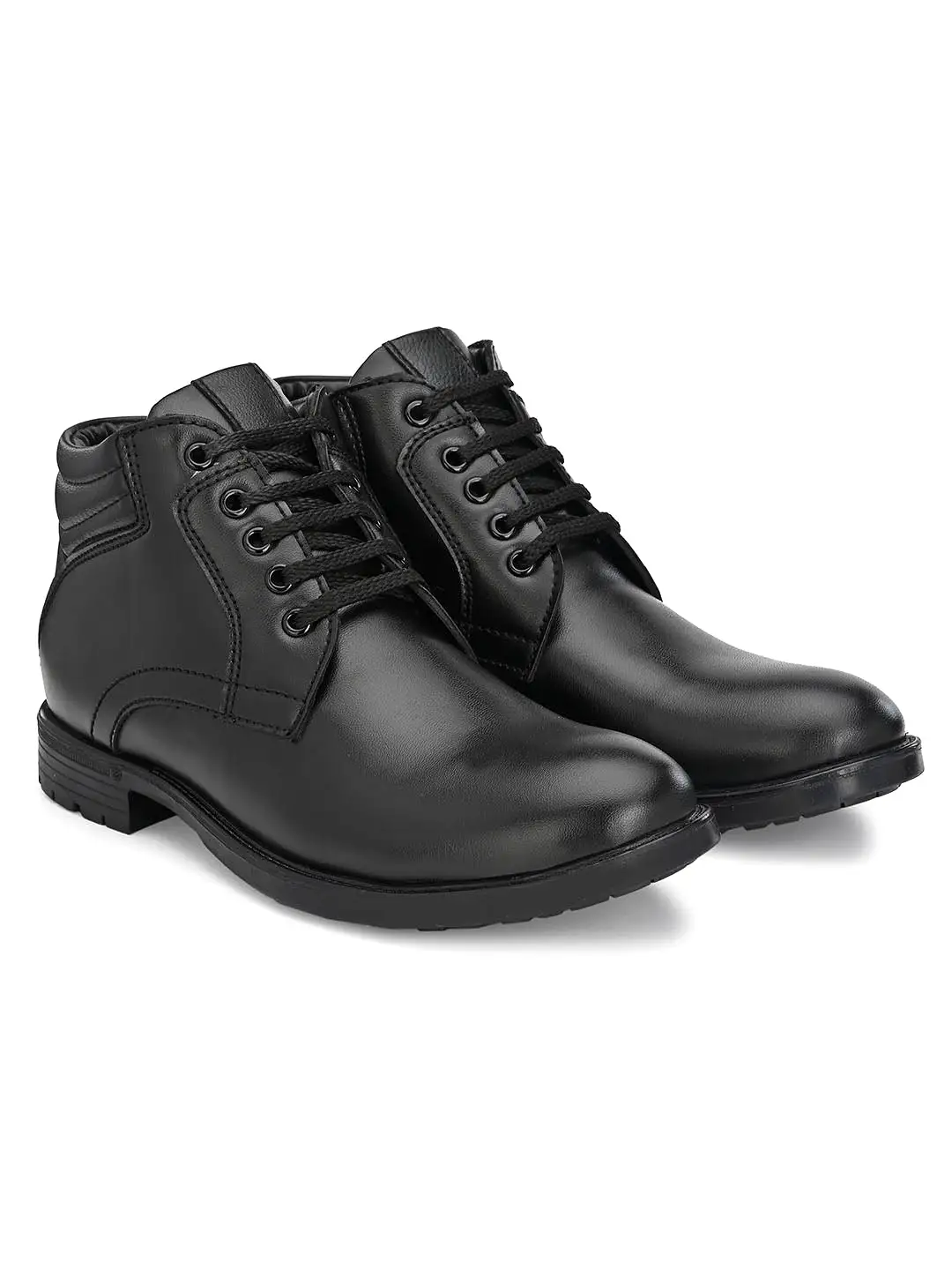 Jerry Lace-up Black Boots