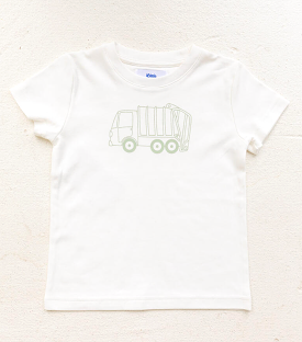 Little Paper Boat - Recycling Truck Short Sleeve Tee