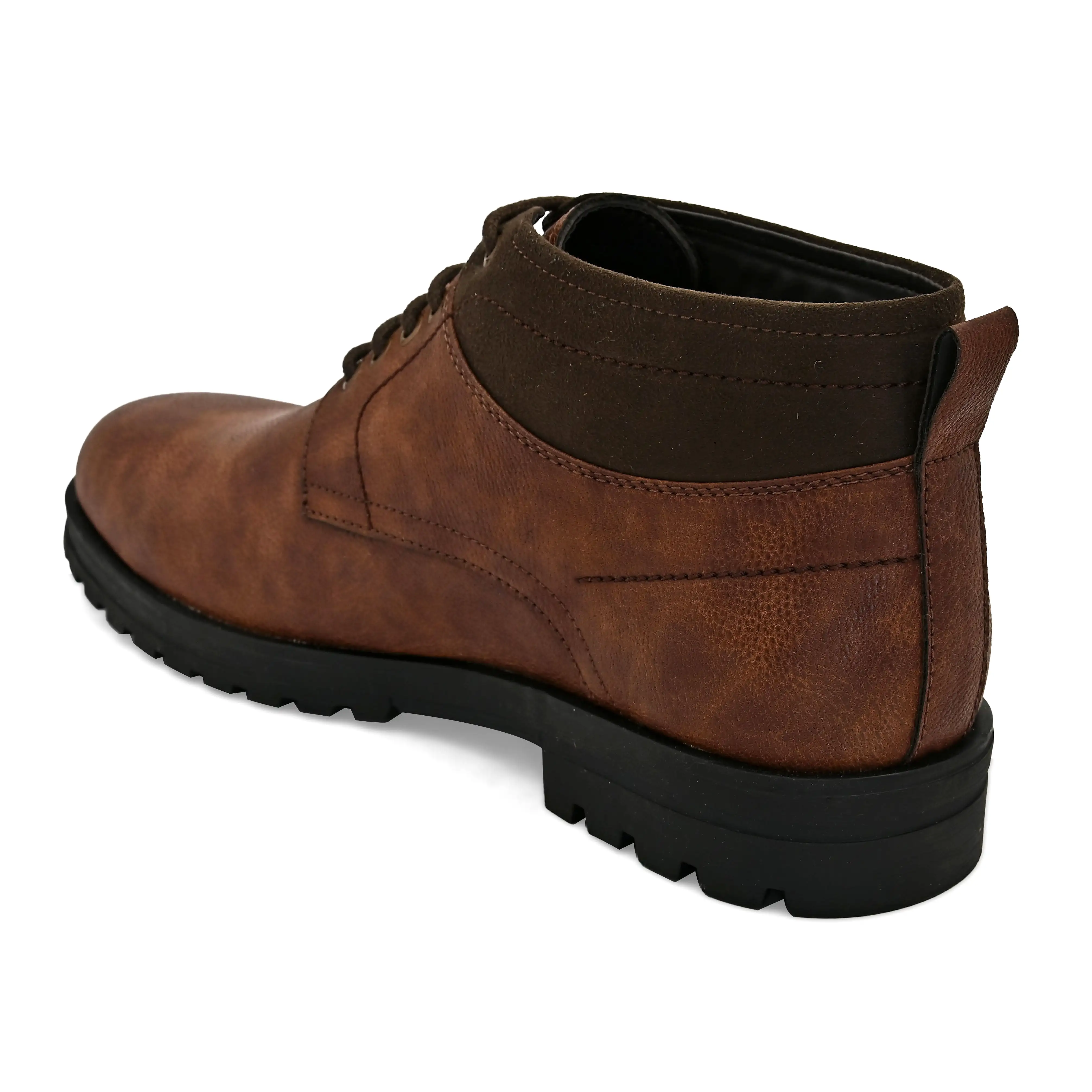 Plush Brown Ankle Boots