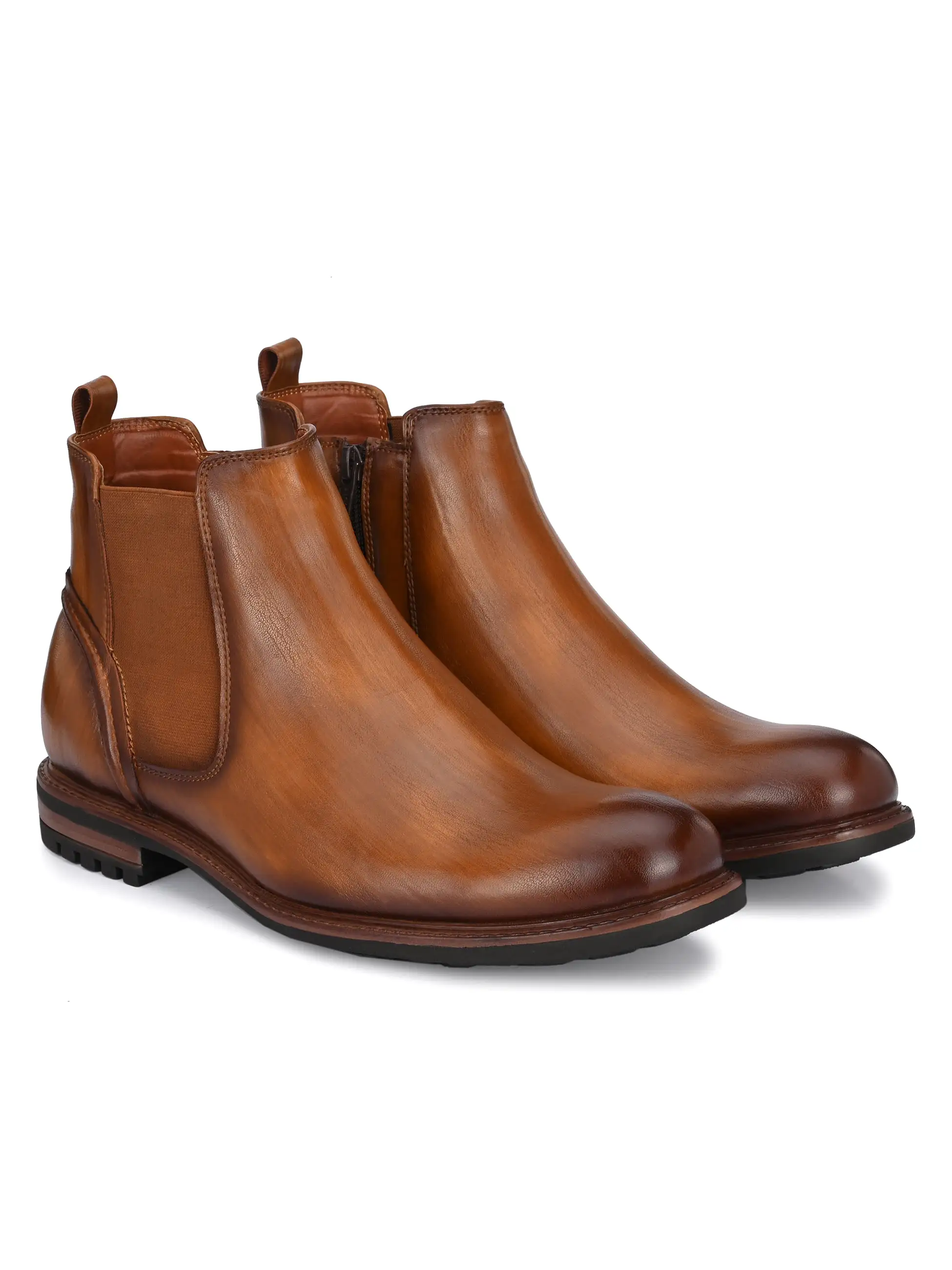 Quest Tan Chelsea Boots