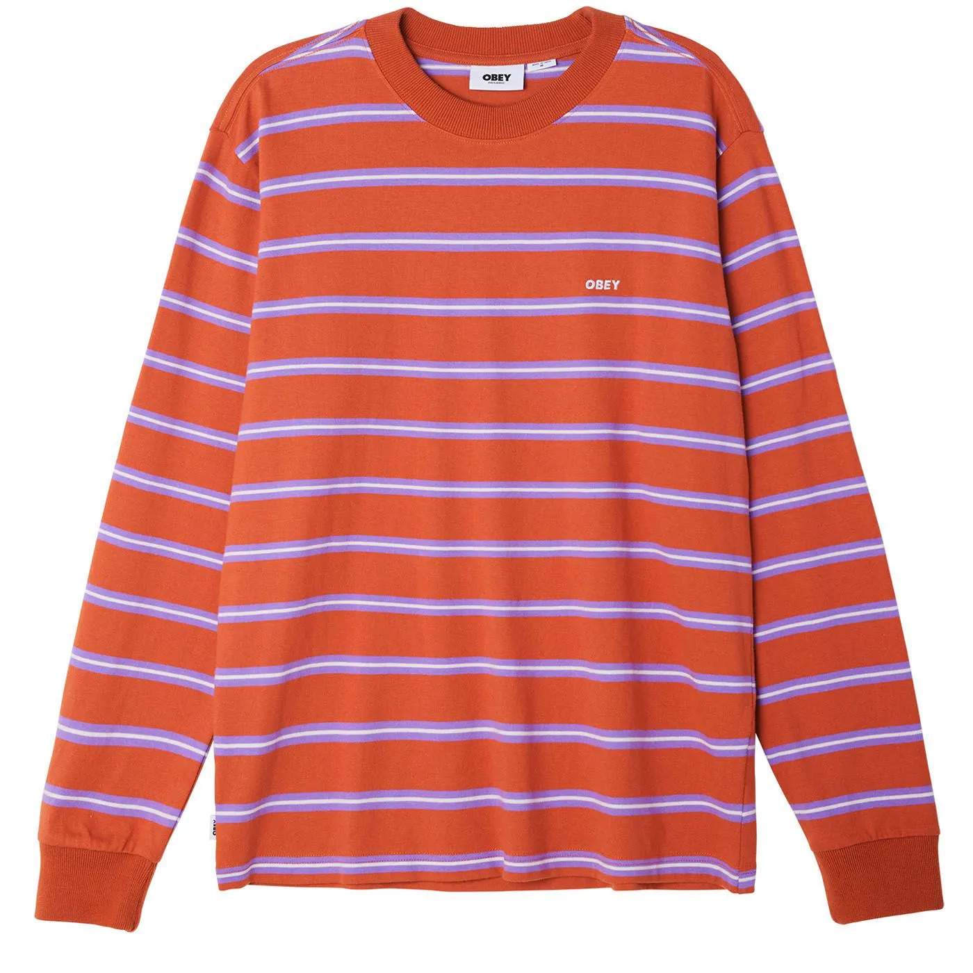 Skip Stripe Long Sleeve T-Shirt | Obey Clothing UK