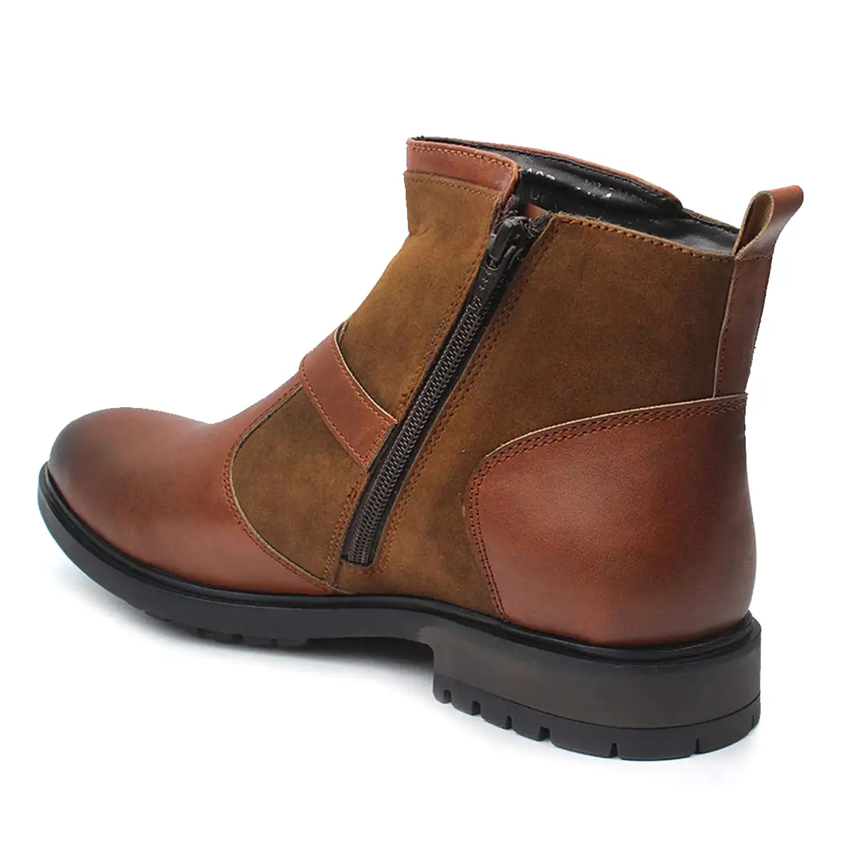 Tan Strap Monk Boots