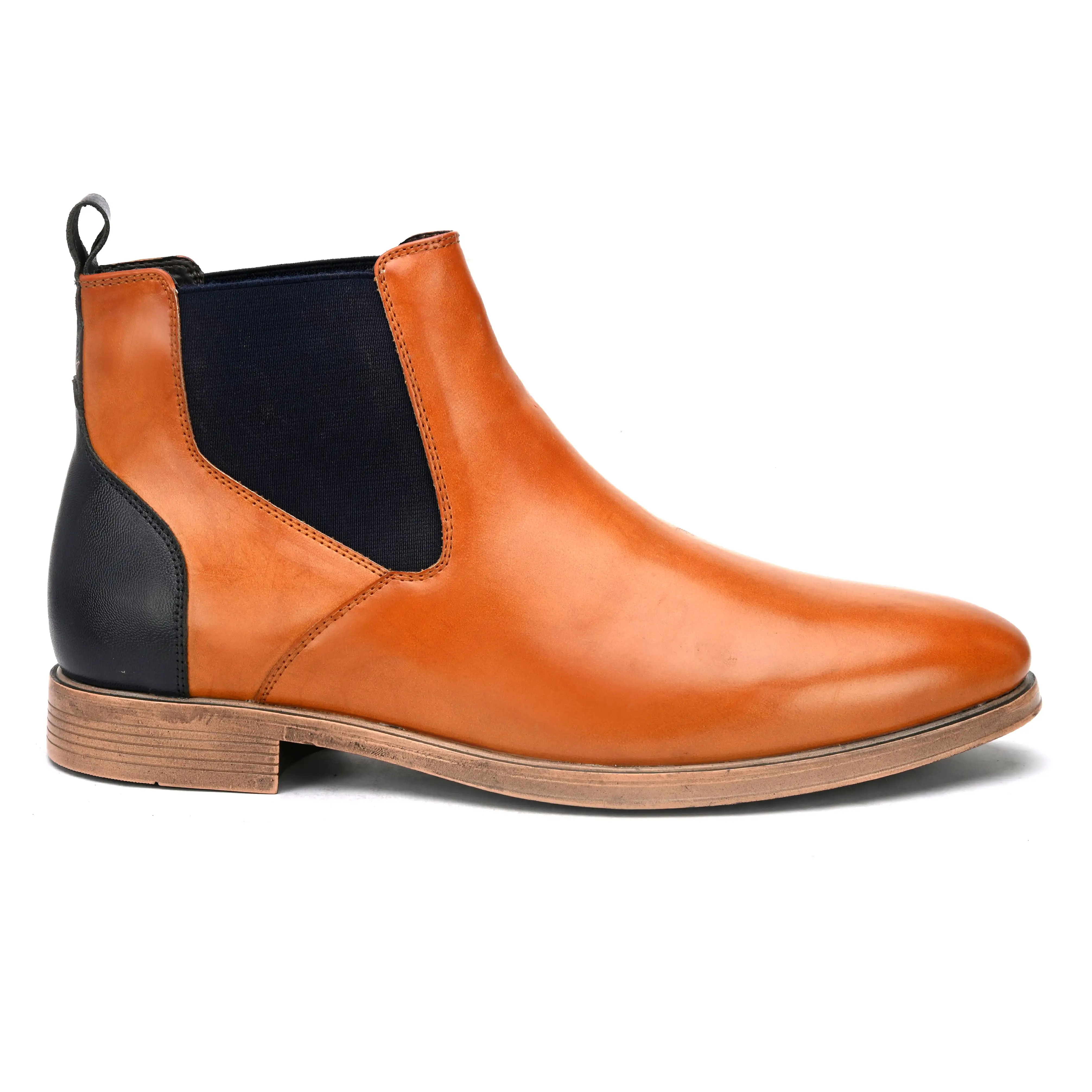 Theory Tan Chelsea Boots