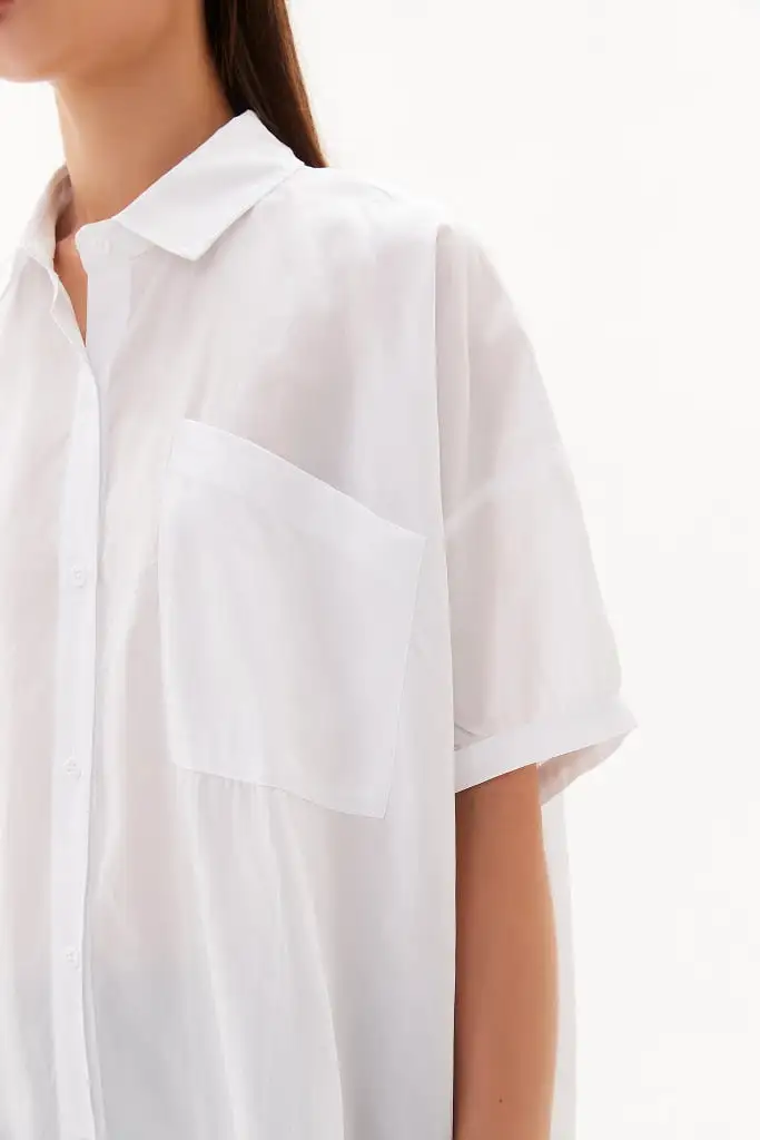 Tirelli - Gathered Cuff Shirt - White