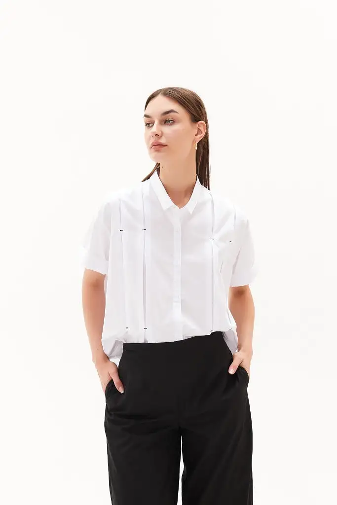 Tirelli - Inverted Pleat Detail Shirt - White