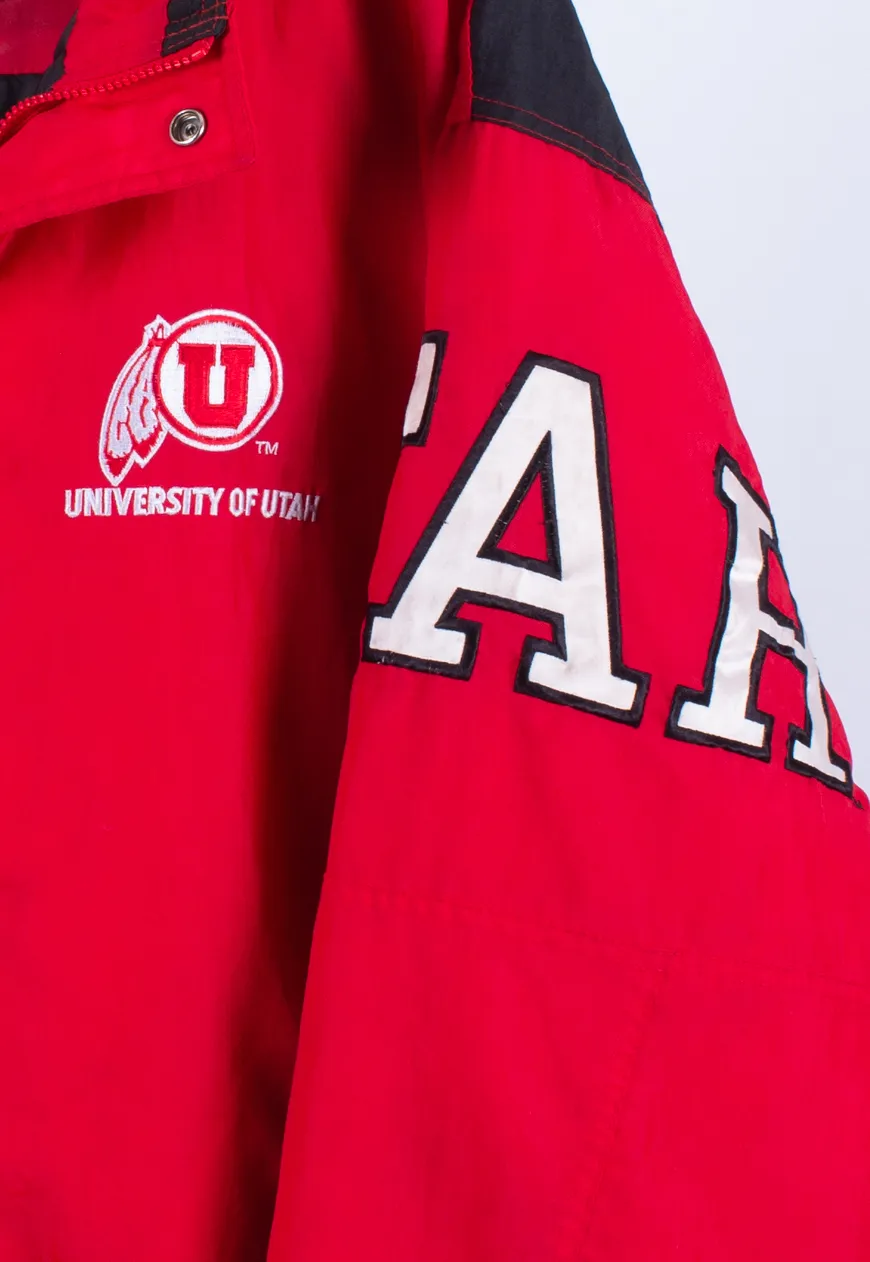 Vintage 90s Starter Padded Jacket University of Utah | Retro Clothing UK