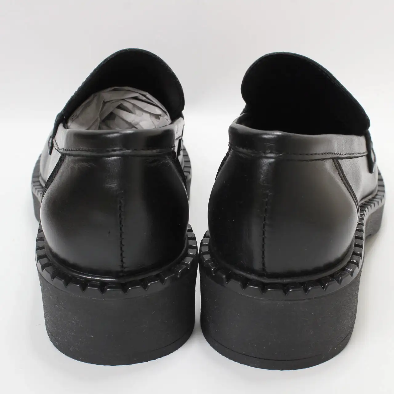 Womens Office Favour Chunky Sole Loafers Black Leather