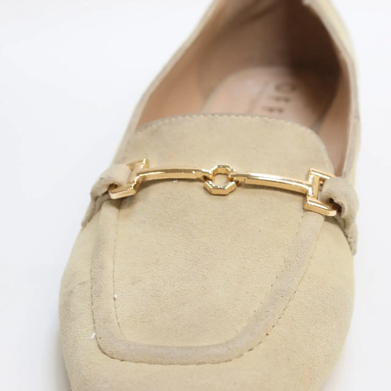 Womens Office Flying High Snaffle Suede Loafers Beige Suede Uk Size 6